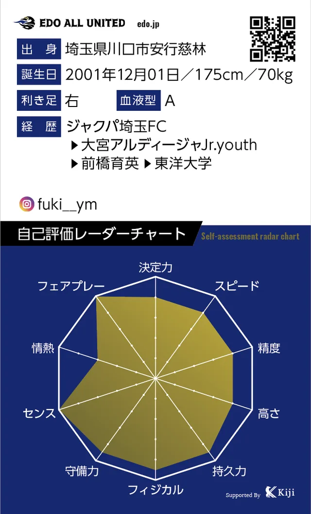 山岸 楓樹のカード裏面